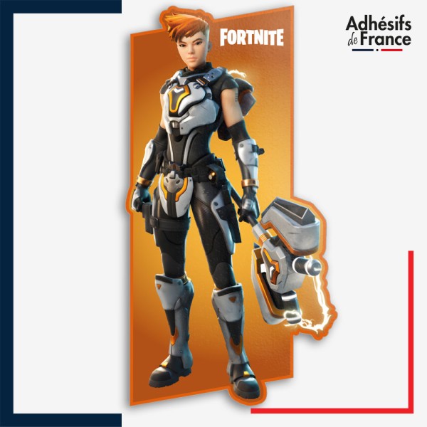 Sticker Fortnite - Skin Reese - Style galactique