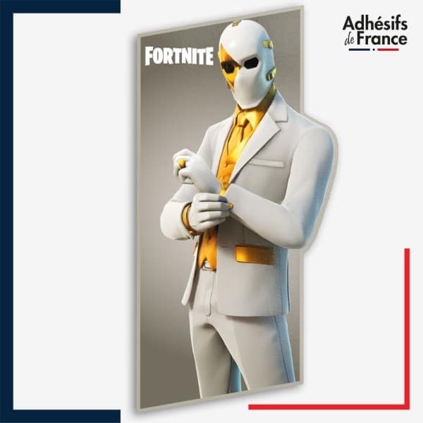 Sticker Fortnite - Skin Joker Agent Double