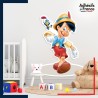 Adhésif grand format Disney - Pinocchio et Jiminy Cricket