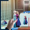 autocollant petit format Disney - La Reine des Neiges - Elsa et Anna
