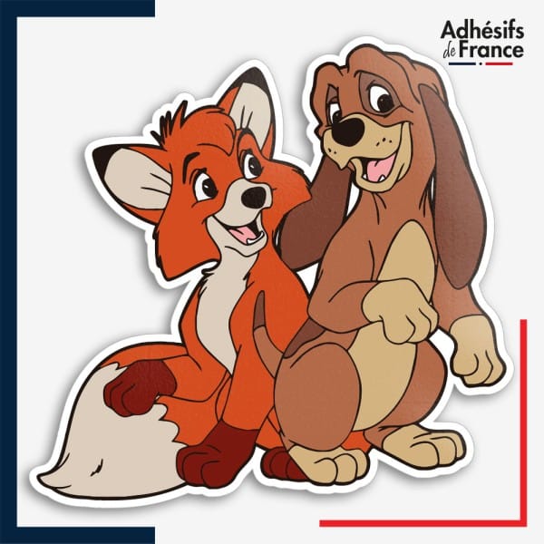 Sticker Disney - Rox et Rouky
