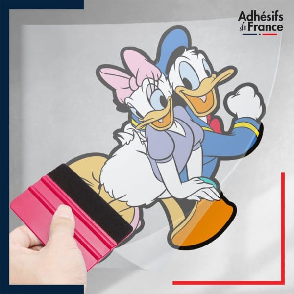 stickers sous film transfert Disney - Donald et Daisy
