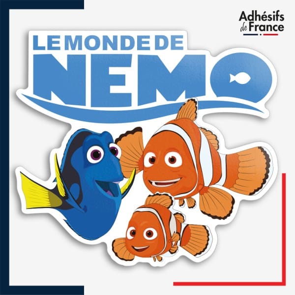 Sticker Disney - Le Monde de Némo - Dory, Marin et Némo