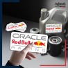 autocollant petit format Formule 1 - Logo écurie F1 - Oracle Red Bull Racing