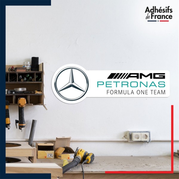 Adhésif grand format Formule 1 - Logo écurie F1 - Mercedes AMG Petronas