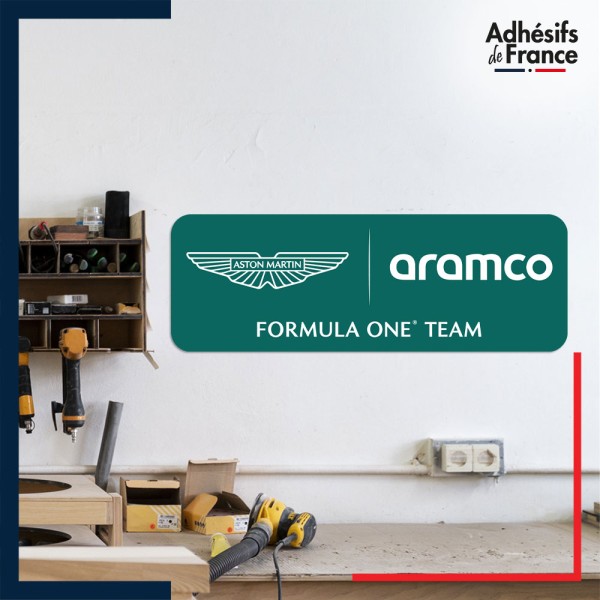 Adhésif grand format Formule 1 - Logo écurie F1 - Aston Martin Aramco