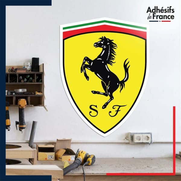 Adhésif grand format Formule 1 - Logo écurie F1 - Scuderia Ferrari