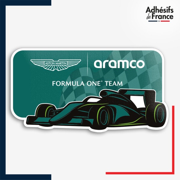 Sticker Formule 1 - Ecurie F1 - Aston Martin Aramco