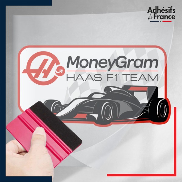 stickers sous film transfert Formule 1 - Ecurie F1 - MoneyGram Haas
