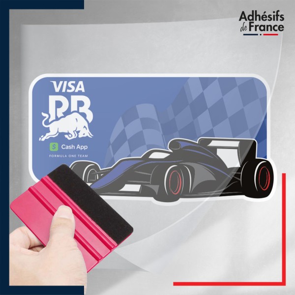 stickers sous film transfert Formule 1 - Ecurie F1 - Visa Cash App RB