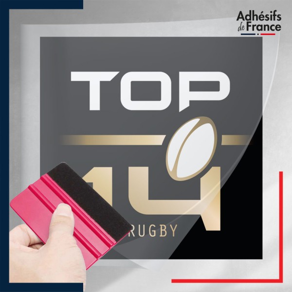 stickers sous film transfert logo rugby - Top 14