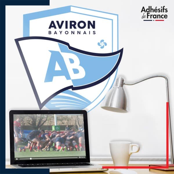 Adhésif grand format logo rugby - Bayonne - Aviron Bayonnais Rugby Pro