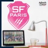 Adhésif grand format logo rugby - Club Paris - Stade Français Paris - SF Paris Rugby