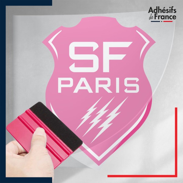stickers sous film transfert logo rugby - Club Paris - Stade Français Paris - SF Paris Rugby