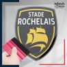 stickers sous film transfert logo rugby - Club La Rochelle - Stade Rochelais
