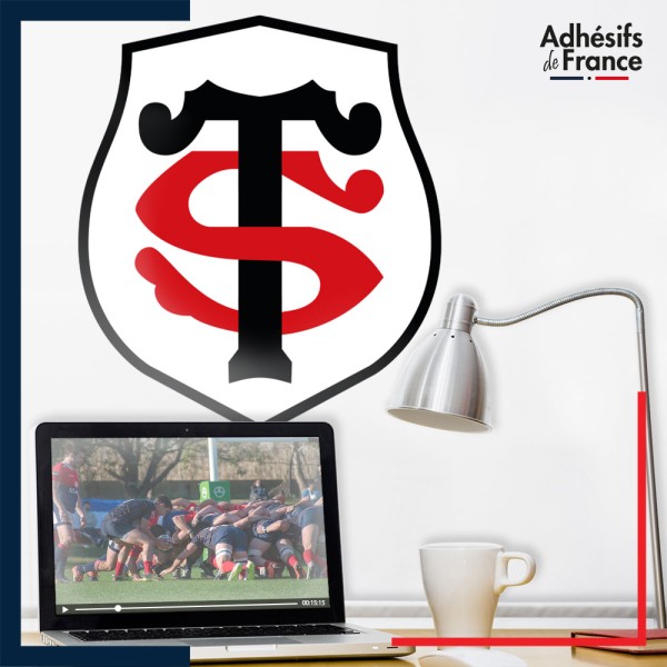 Adhésif grand format logo rugby - Club Toulouse - Stade Toulousain