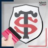 stickers sous film transfert logo rugby - Club Toulouse - Stade Toulousain