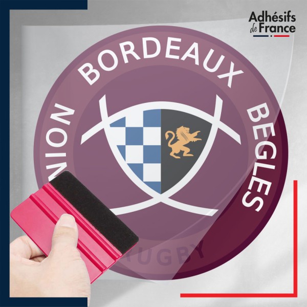 stickers sous film transfert logo rugby - Club Bordeaux - Union Bordeaux Bègles Rugby
