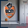 Adhésif grand format écusson basket - BCM - Gravelines Dunkerque