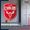 Adhésif grand format écusson basket - Elan Chalon