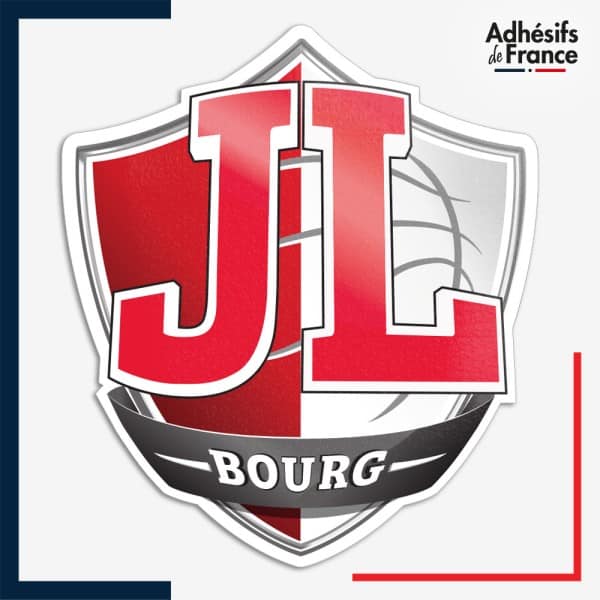 Sticker logo basketball - JL Bourg - Jeunesse laïque de Bourg-en-Bresse