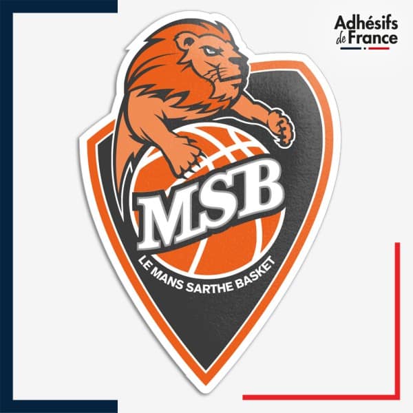 Sticker logo basketball - MSB - Le Mans Sarthe basket