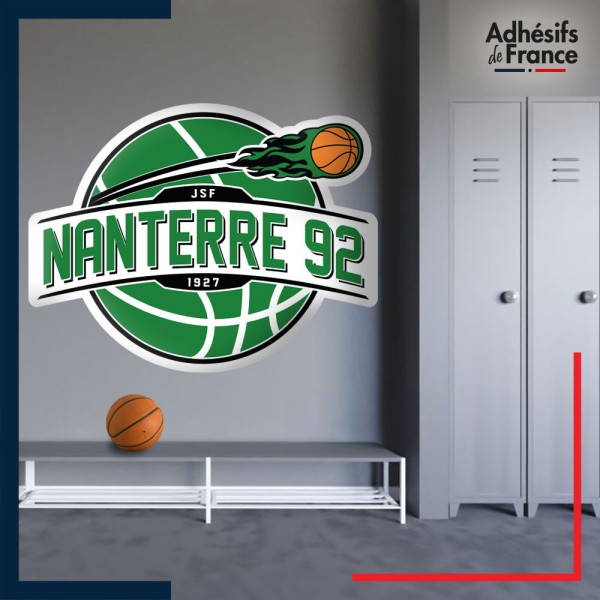Adhésif grand format écusson basket - Nanterre 92