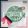 stickers sous film transfert blason basketball - Nanterre 92