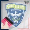 stickers sous film transfert blason basketball - Saint-Quentin Basketball