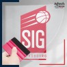 stickers sous film transfert blason basketball - SIG Strasbourg