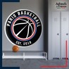 Adhésif grand format écusson basket - Paris Basketball