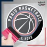 stickers sous film transfert blason basketball - Paris Basketball