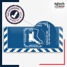 Adhésif sol antidérapant certifié indice R10 / DIN 51130 avec visuel pictogramme Chaussures de sécurité obligatoire