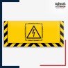 Adhésif sol antidérapant pictogramme norme ISO 7010 Danger électrique