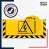 Adhésif sol antidérapant certifié indice R10 / DIN 51130 avec visuel pictogramme Danger électrique