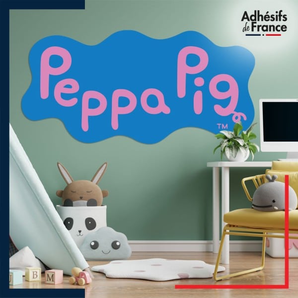Adhésif grand format Peppa Pig - Logo Peppa Pig