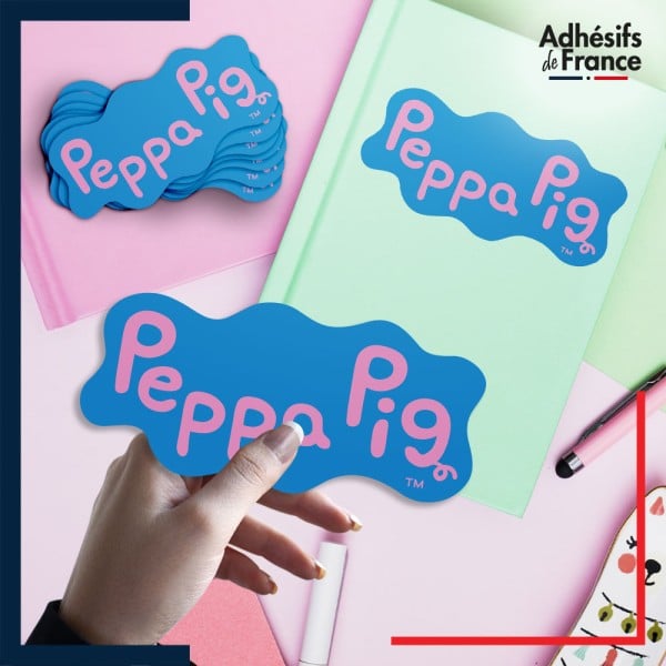 autocollant petit format Peppa Pig - Logo Peppa Pig