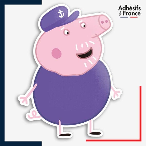 Sticker Peppa Pig - Papy Pig