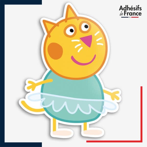 Sticker Peppa Pig - Candy Cat danseuse étoile