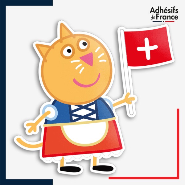 Sticker Peppa Pig - Candy Cat Suisse