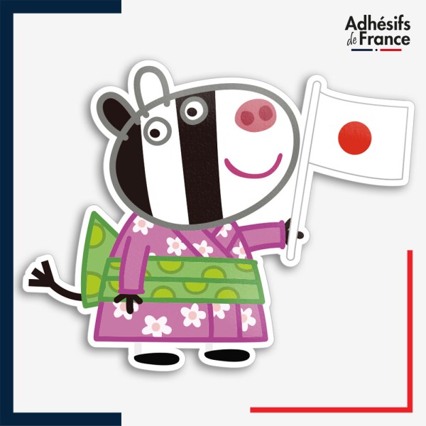 Sticker Peppa Pig - Zoé Zebra Japon