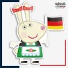 Sticker Peppa Pig - Rebecca Rabbit Allemagne