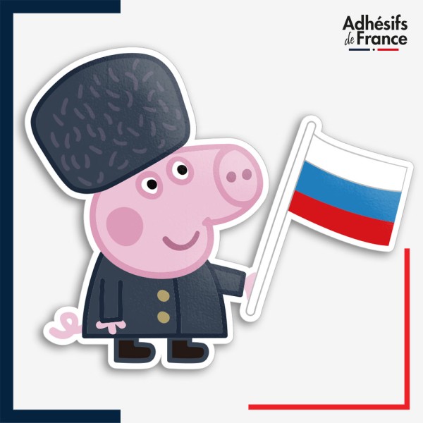 Sticker Peppa Pig - Georges Pig Russie