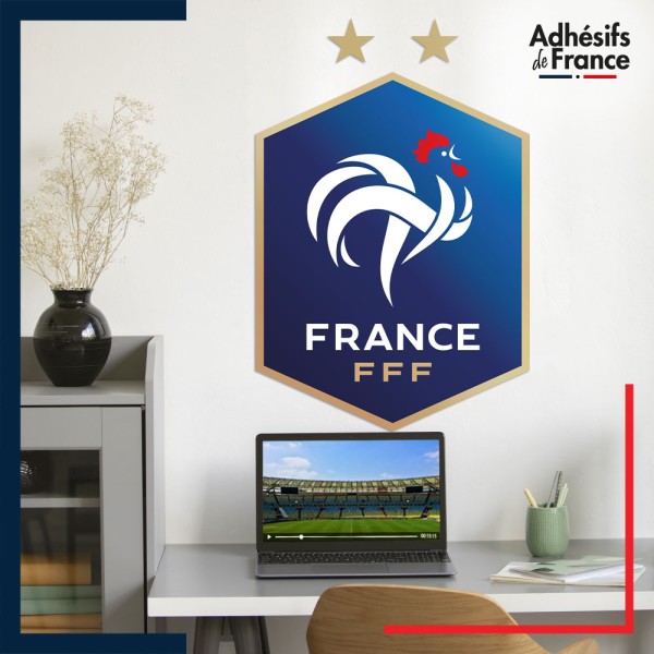 Adhésif grand format écusson Football - Equipe de France