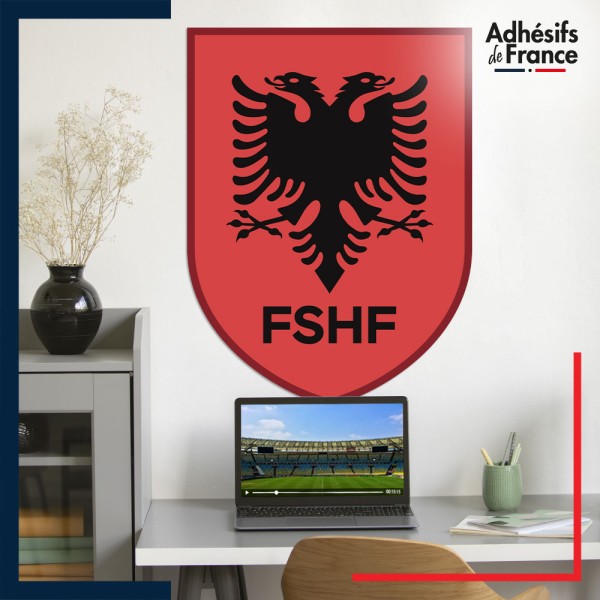 Adhésif grand format écusson Football - Equipe d'Albanie
