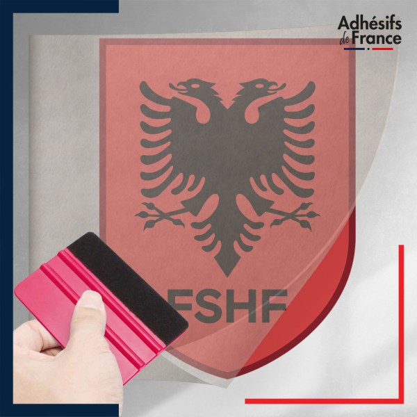 stickers sous film transfert blason Football - Equipe d'Albanie