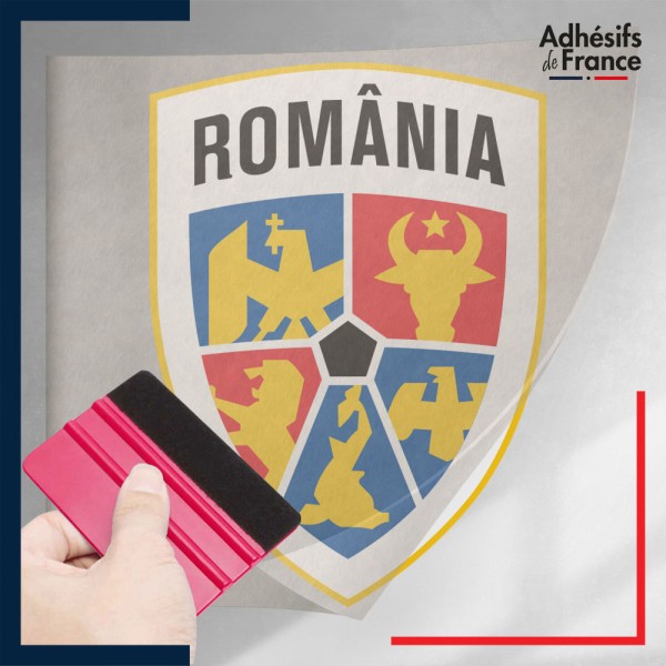 stickers sous film transfert blason Football - Equipe de Roumanie