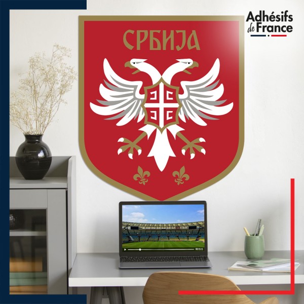 Adhésif grand format écusson Football - Equipe de Serbie