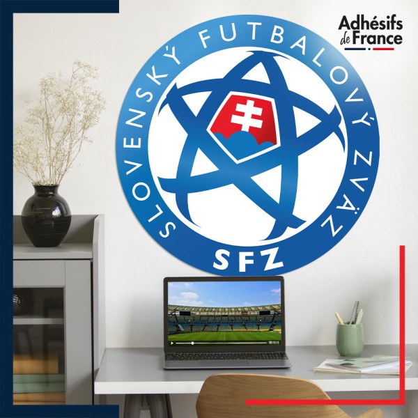 Adhésif grand format écusson Football - Equipe de la Slovaquie