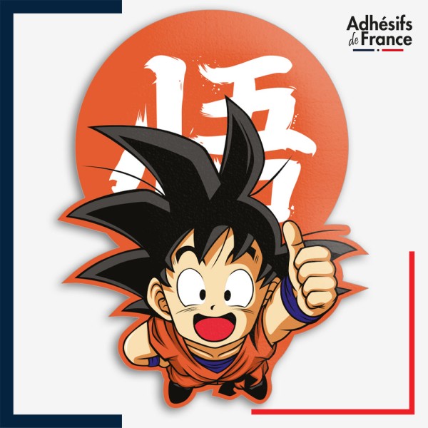 Sticker Dragon ball - Goku enfant Kanji